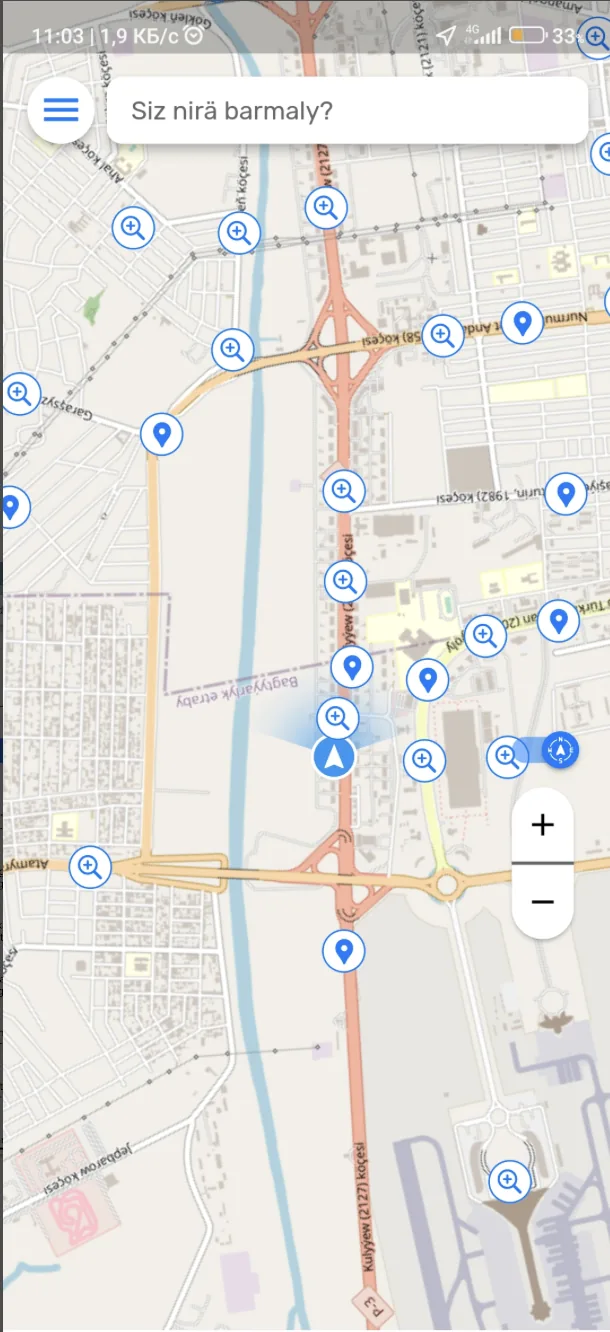 Duralga — Map View
